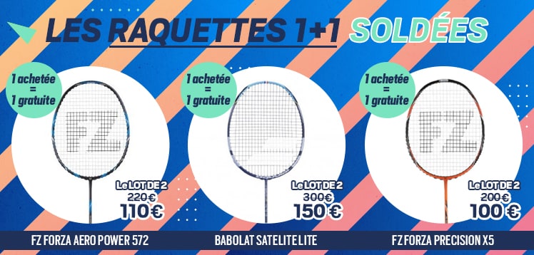 Raquettes 1 achetée = 1 gratuite - Soldes Esprit Badminton